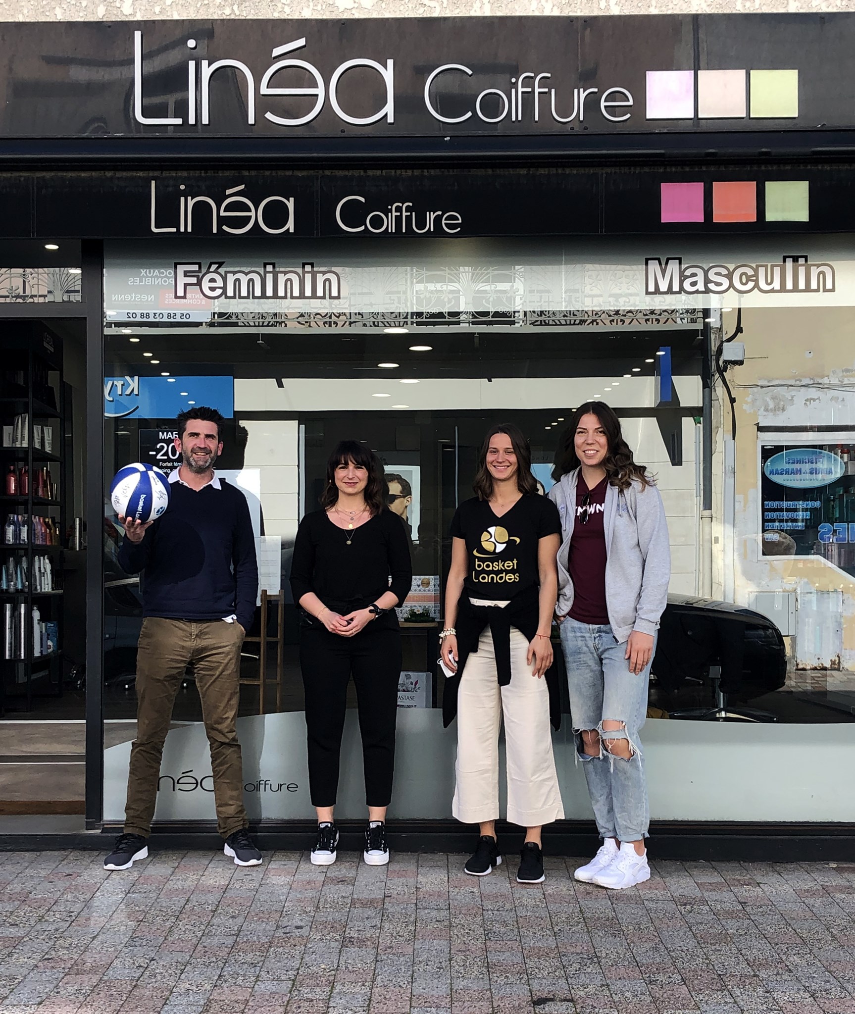 Séance Relooking chez notre partenaire Linéa Coiffure - Basket Landes