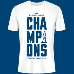 T-SHIRT CHAMPIONS COUPE DE FRANCE 2026